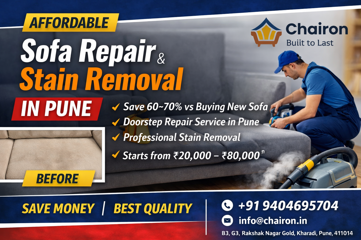 Affordable Sofa Repair Services in Pune – Save Money Without Compromising Quality